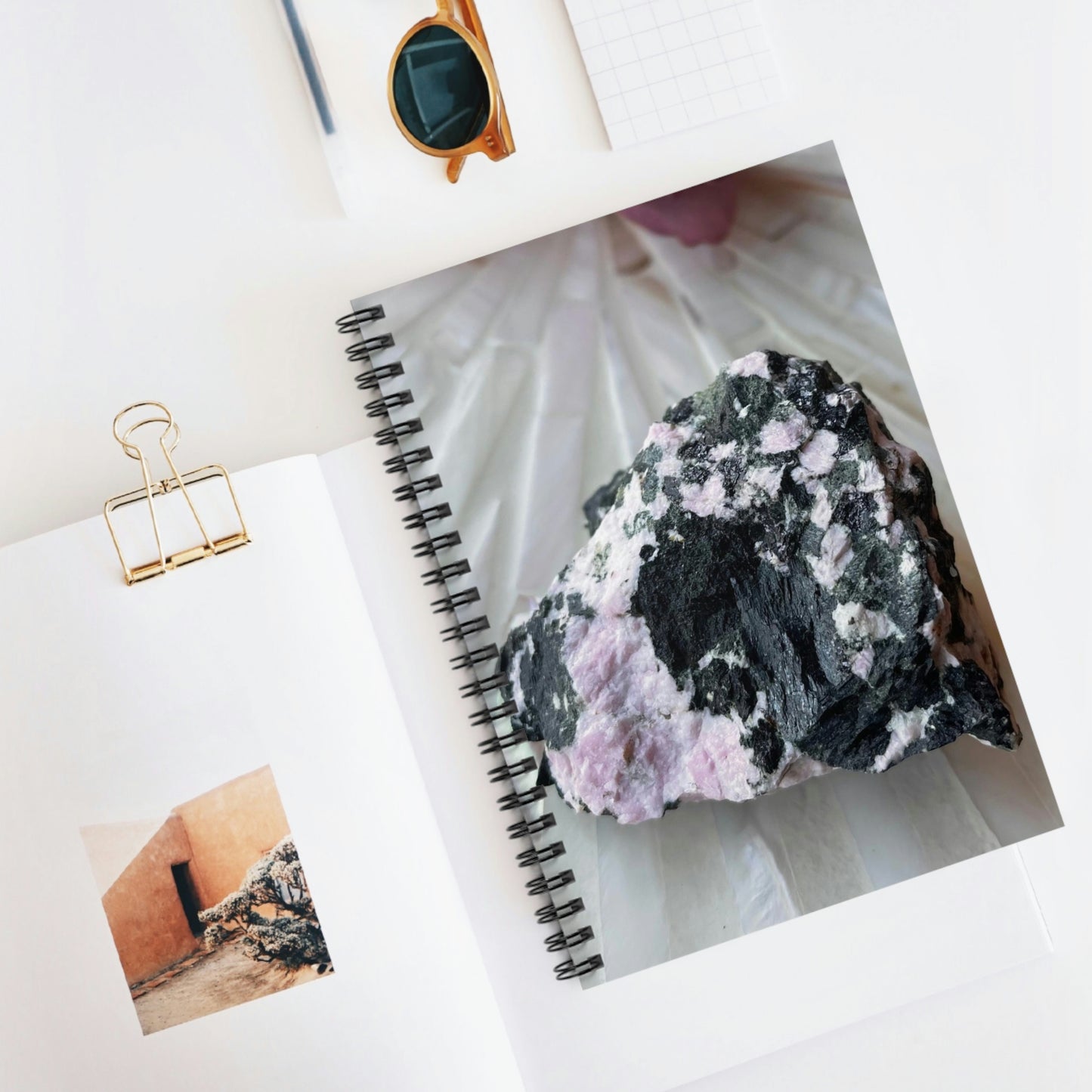 Rhodonite Spiral Notebook - Ruled Line