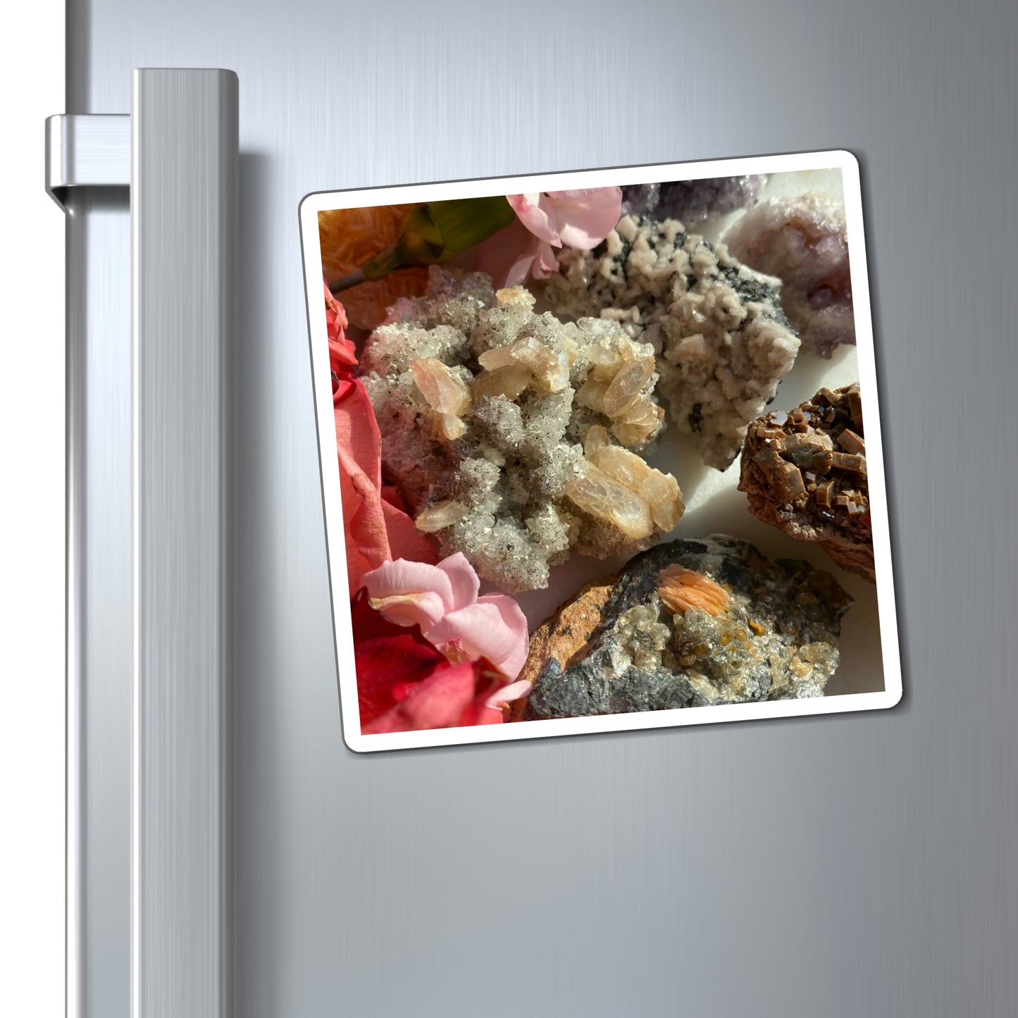 Crystal & Floral Imagery Magnet