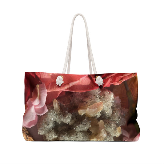 Crystal & Floral Pink Tote Bag